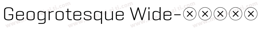 Geogrotesque Wide字体转换